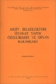 Arşiv Belgelerinde Siyakat Yazısı Özellikleri ve Divan Rakamları