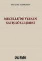 Mecelle'de Vefaen Satış Sözleşmesi