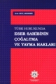 Türk Hukukunda Eser Sahibinin Çoğaltma ve Yayma Hakları