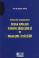 Anayasa ile Karşılaştırmalı İnsan Hakları, Avrupa Sözleşmesi ve Mahkeme İçtüzüğü