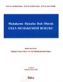 Muhakeme Hukuku Dalı Olarak Ceza Muhakemesi Hukuku İkinci Kitap