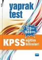 KPSS Eğitim Bilimleri Yaprak Test