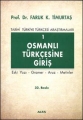 Osmanlı Türkçesine Giriş 1