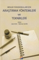 Araştırma Yöntemleri ve Teknikleri