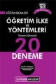 KPSS Eğitim Bilimleri Öğretim İlke ve Yöntemleri Tamamı Çözümlü 20 Deneme 2015