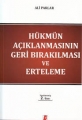 Hükmün Açıklanmasının Geri Bırakılması ve Erteleme