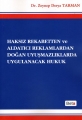 Haksız Rekabetten ve Aldatıcı Reklamlardan Doğan Uyuşmazlıklarda Uygulanacak Hukuk