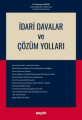 İDARİ DAVALAR VE ÇÖZÜM YOLLARI (H.BİLGİN)