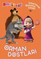 Maşa ile Koca Ayı Çıkartmalı Boyama Kitabı Orman Dostları