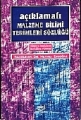 Malzeme Bilimi Terimleri Sözlüğü