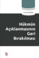 Hükmün Açıklanmasının Geri Bırakılması