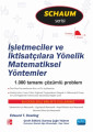 İşletmeciler Ve İktisatçılara Yönelik Matematiksel Yöntemler / Schaum's Serisi / Mathematical Methods For Business And Economics