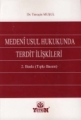 Medeni Usul Hukukunda Terdit İlişkileri