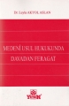 Medenî Usul Hukukunda Davadan Feragat