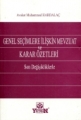 Genel Seçimlere İlişkin Mevzuat ve Karar Özetleri