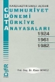 Cumhuriyet Dönemi Türk Anayasaları