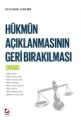 Hükmün Açıklanmasının Geri Bırakılması