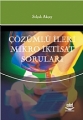 Çözümlü İleri Mikro İktisat Soruları