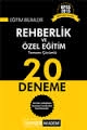 KPSS Eğitim Bilimleri Rehberlik ve Özel Eğitim Tamamı Çözümlü 20 Deneme