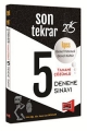 KPSS Genel Kültür Genel Yetenek Son Tekrar 5 Deneme Sınavı 2015